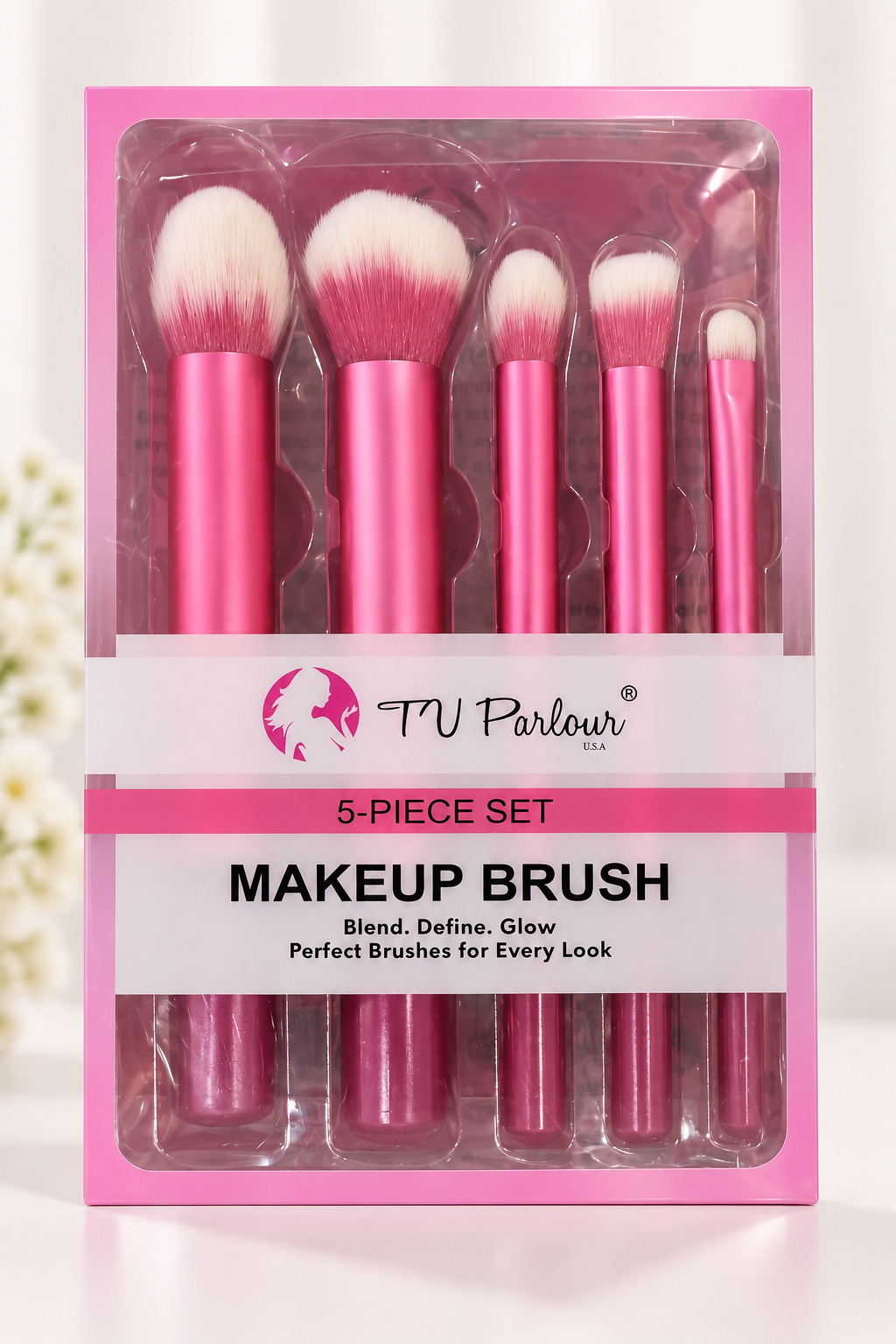 TV Parlour 5-Piece Makeup Brush Set