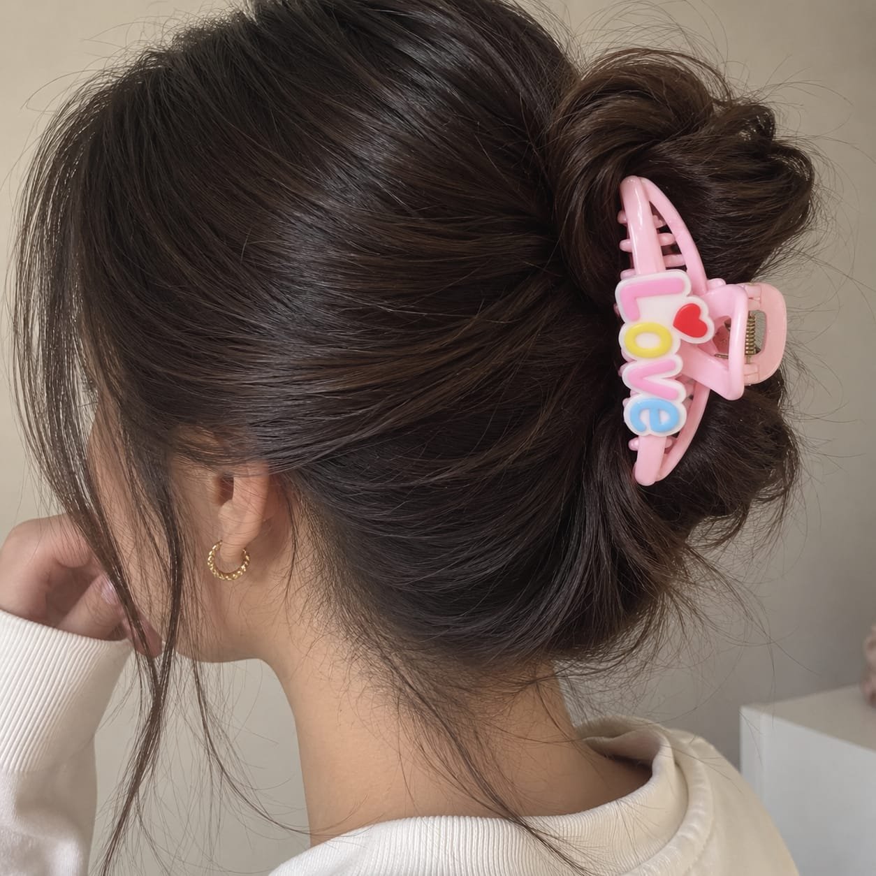 LOVE & MISS Colorful Hair Claw Clips – Set of 6